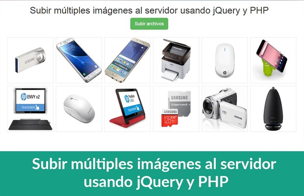 Subir múltiples imágenes al servidor usando jQuery y PHP