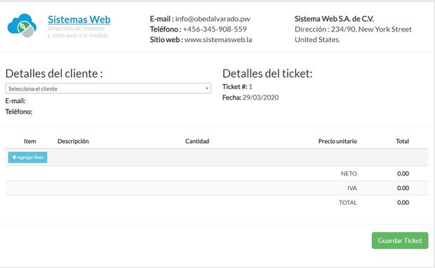 Imprimir tickets en una impresora térmica usando PHP, JavaScript, CSS y HTML