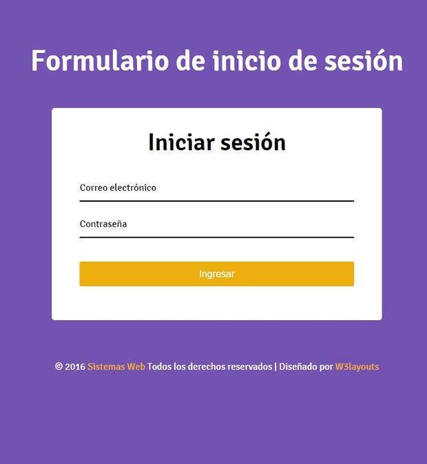 Formulario de inicio de sesión con PHP & MySQL