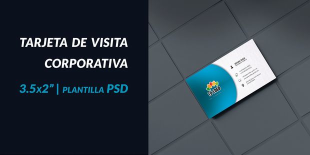 Tarjeta de visita corporativa PSD