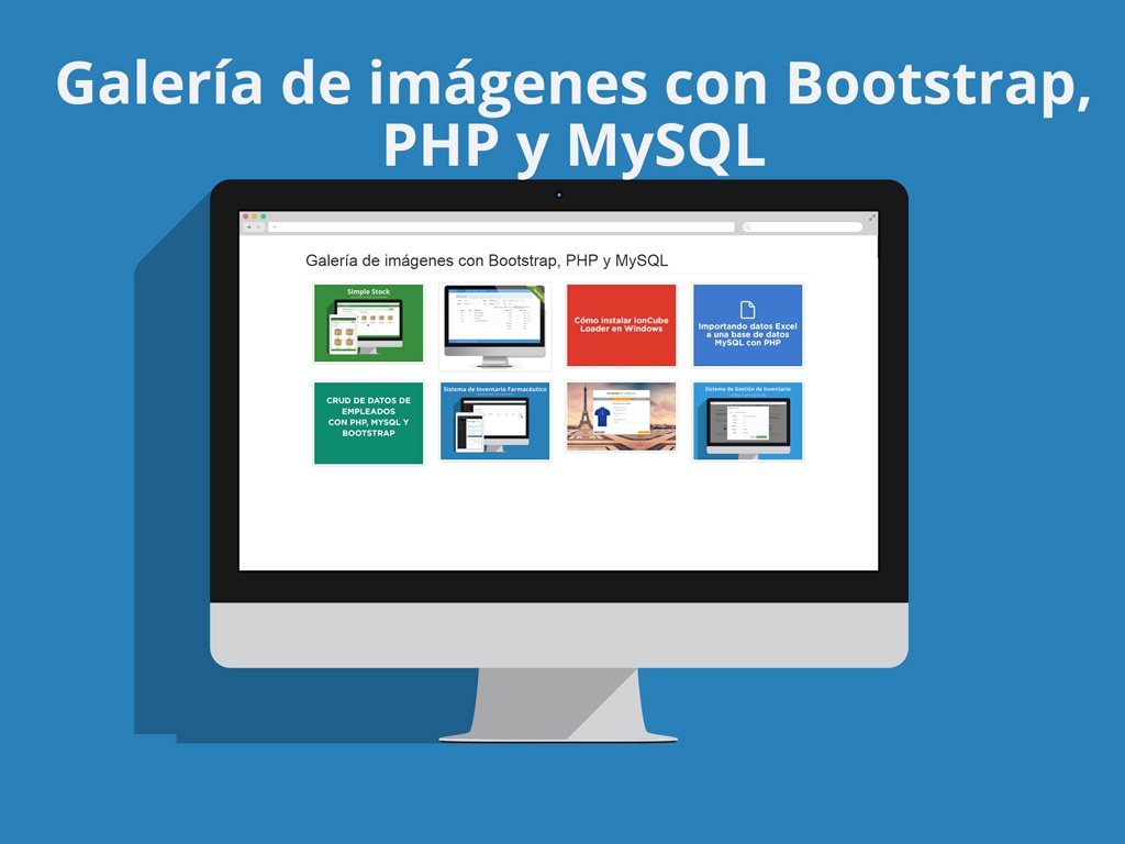 Galería de imágenes con Bootstrap, PHP y MySQL
