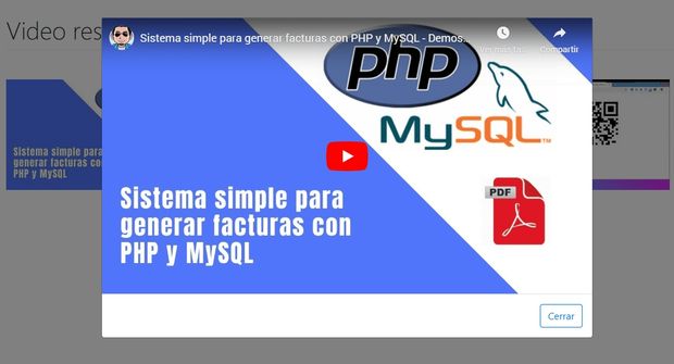 Cargar videos en una ventana modal con Bootstrap y PHP