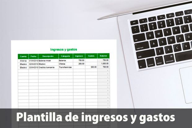 Plantilla de seguimiento de ingresos y gastos en Excel